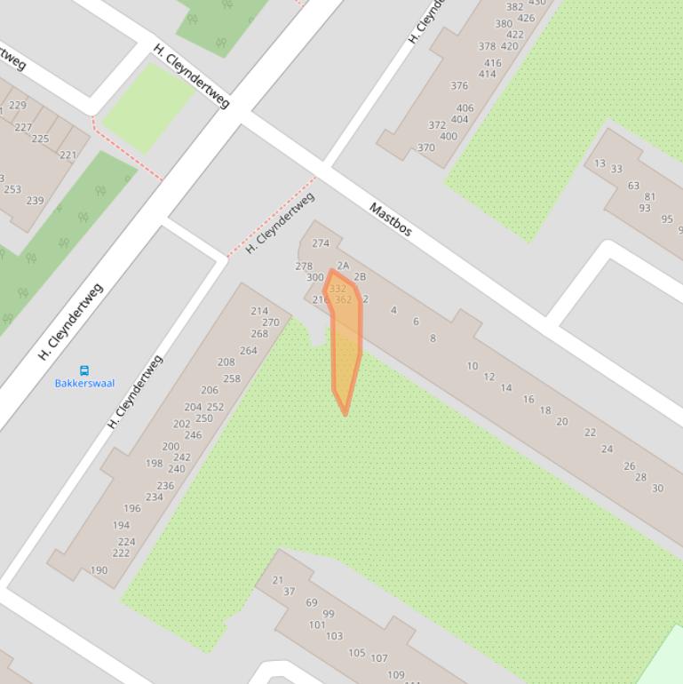 Kaart van postcodegebied 1025EM.