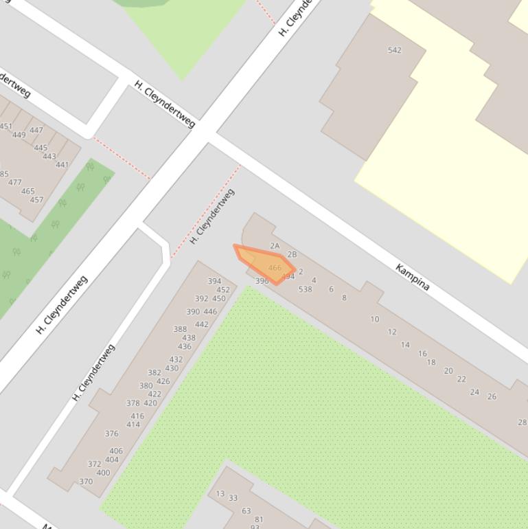 Kaart van postcodegebied 1025EP.