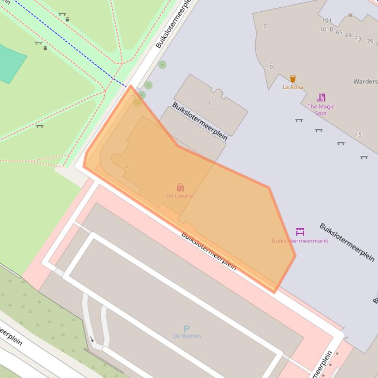 Kaart van postcodegebied 1025EV.