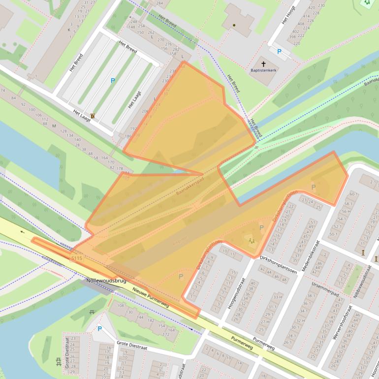 Kaart van postcodegebied 1025GK.