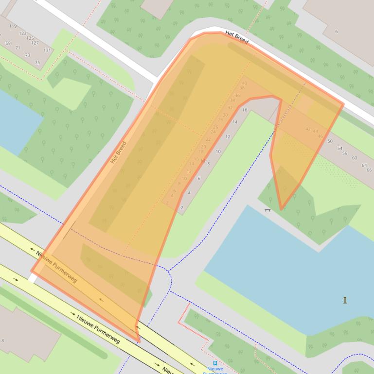 Kaart van postcodegebied 1025HA.