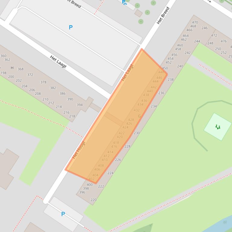 Kaart van postcodegebied 1025HL.