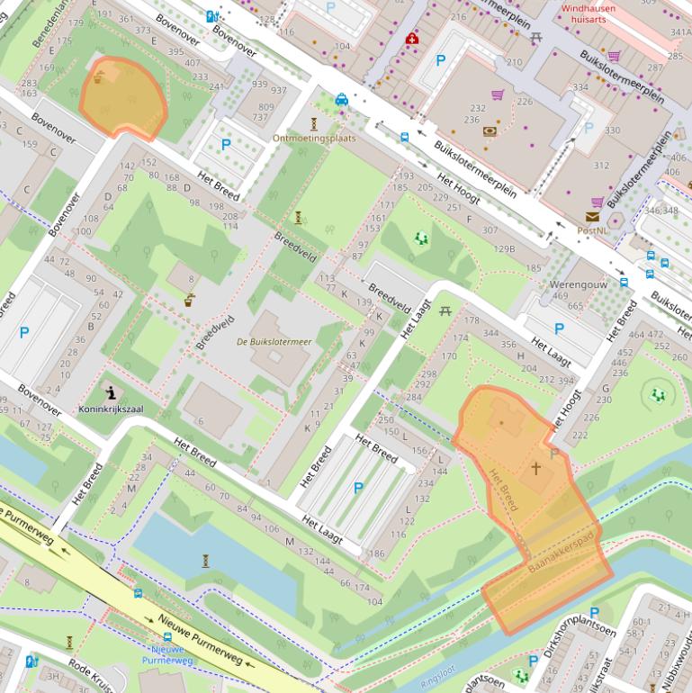 Kaart van postcodegebied 1025HR.