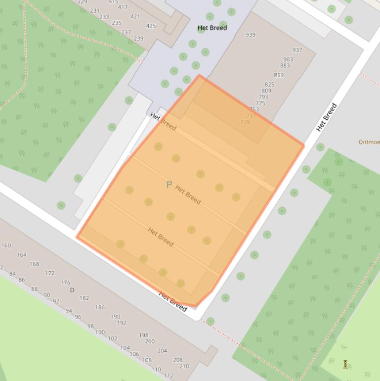 Kaart van postcodegebied 1025JA.