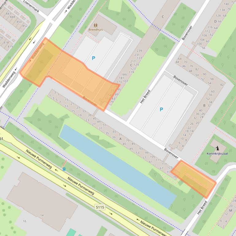 Kaart van postcodegebied 1025JL.