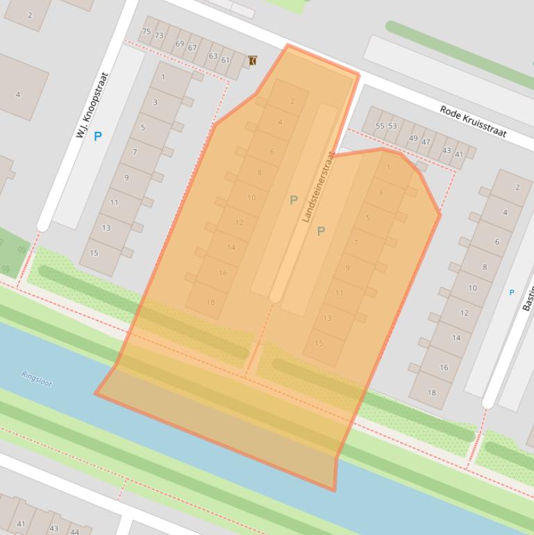 Kaart van postcodegebied 1025KR.