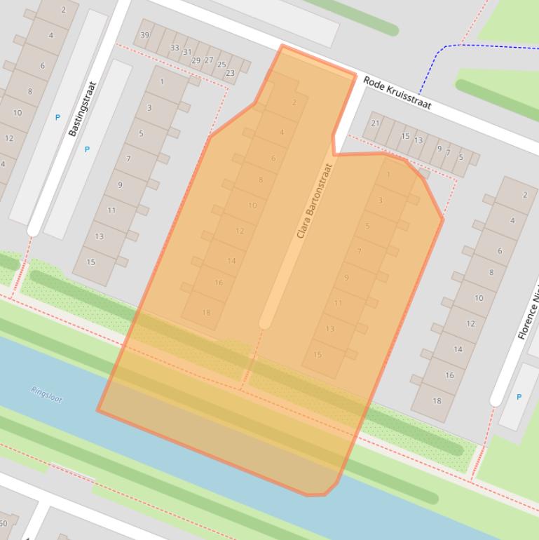 Kaart van postcodegebied 1025KT.