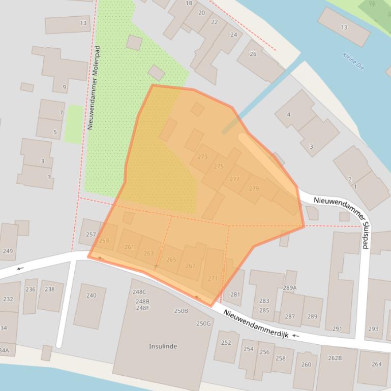 Kaart van postcodegebied 1025LL.