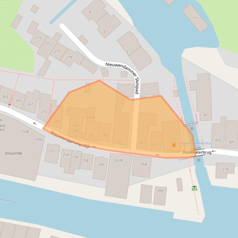 Kaart van postcodegebied 1025LM.