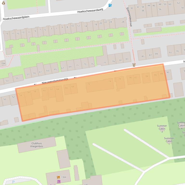 Kaart van postcodegebied 1025LP.