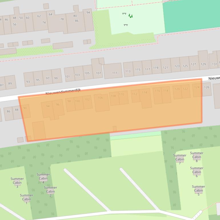 Kaart van postcodegebied 1025LR.