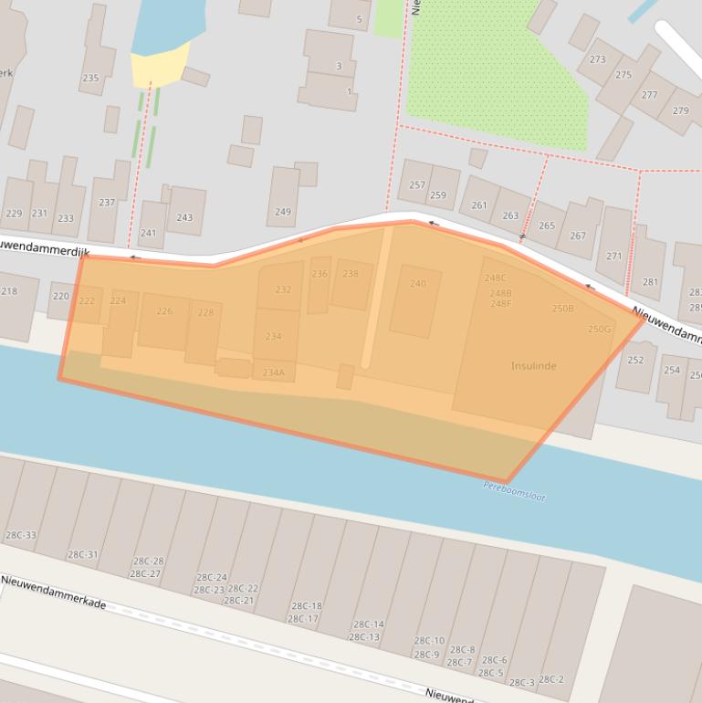 Kaart van postcodegebied 1025LW.