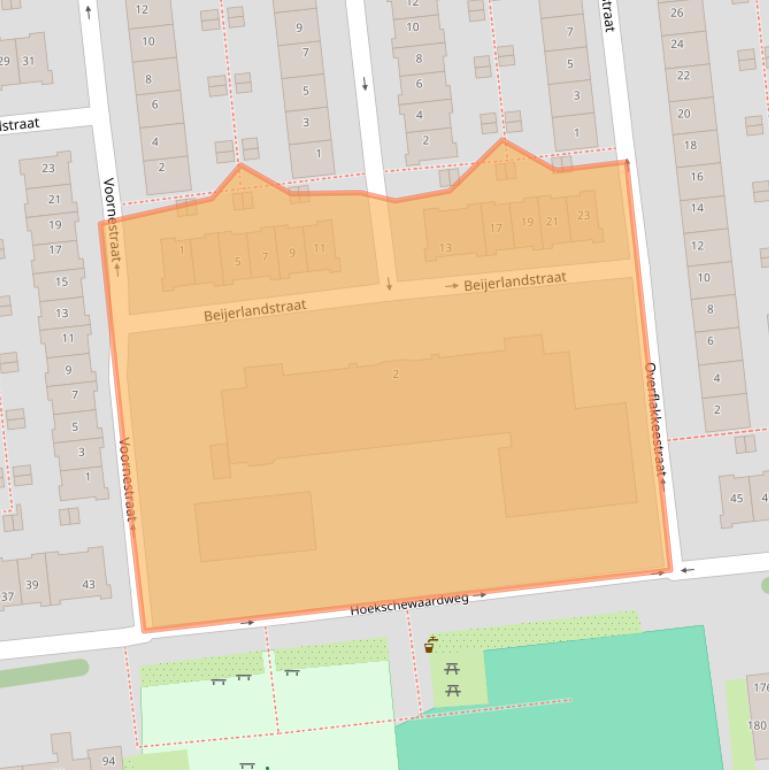 Kaart van postcodegebied 1025NN.