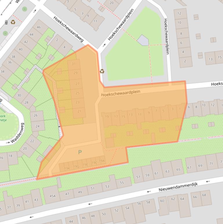 Kaart van postcodegebied 1025NX.