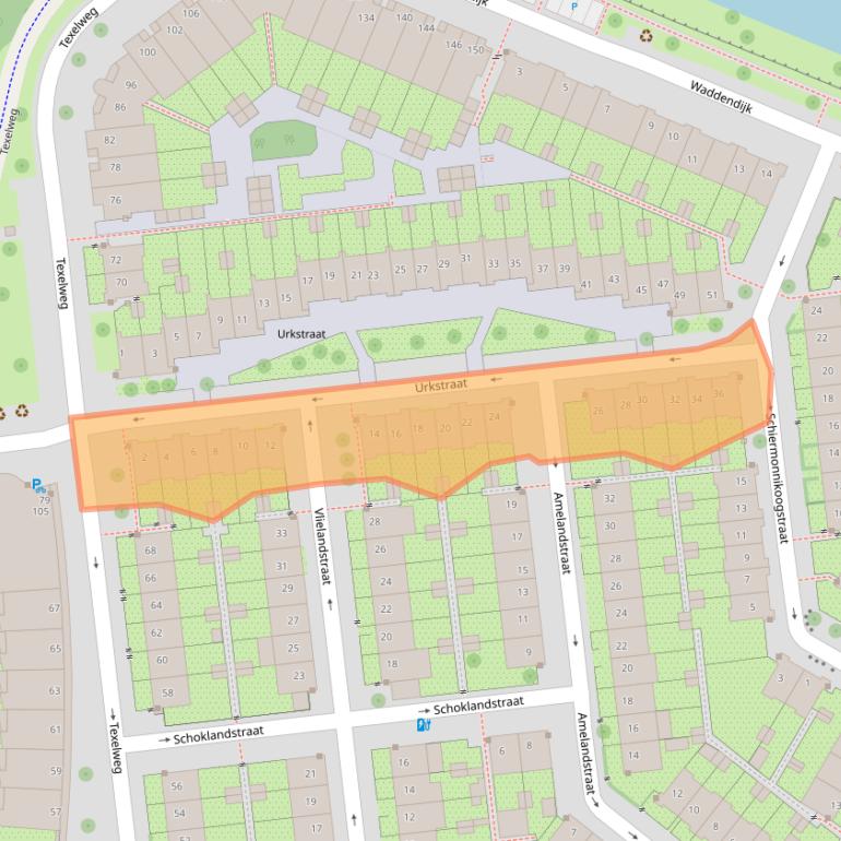 Kaart van postcodegebied 1025RH.