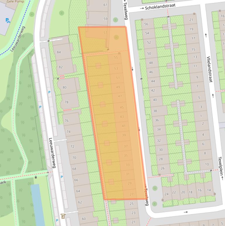 Kaart van postcodegebied 1025RS.