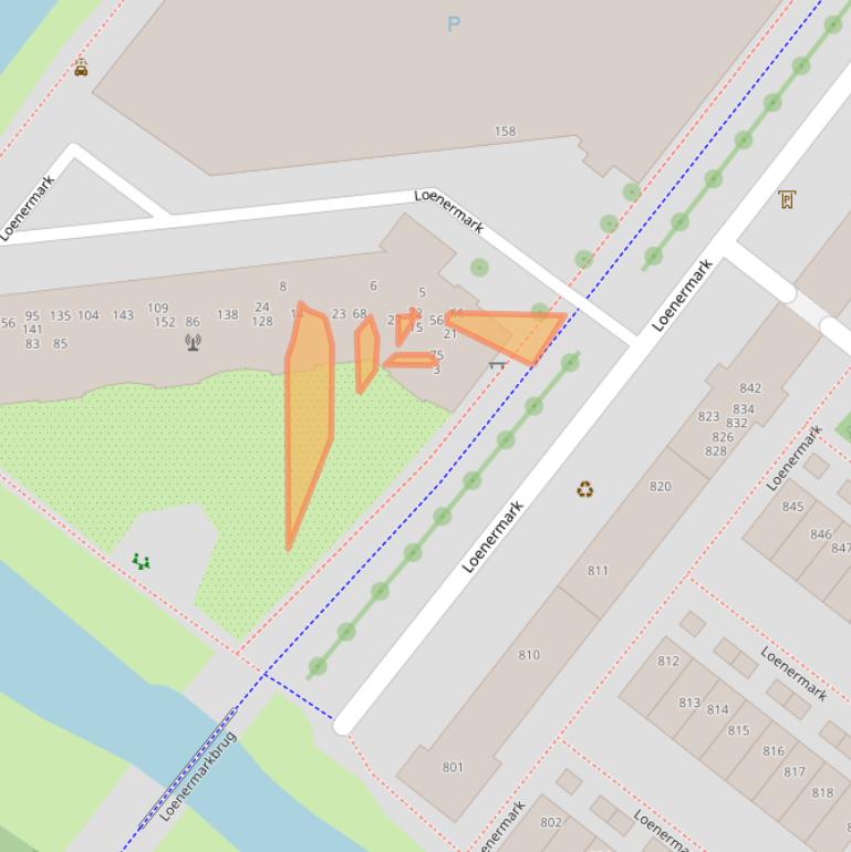 Kaart van postcodegebied 1025SE.