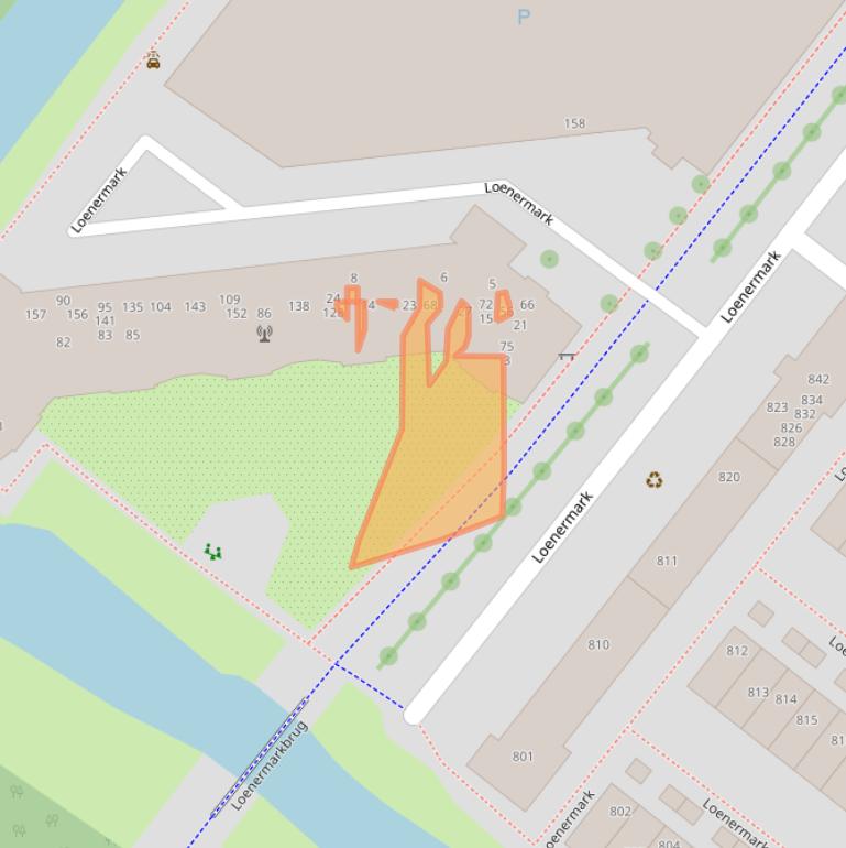 Kaart van postcodegebied 1025SG.