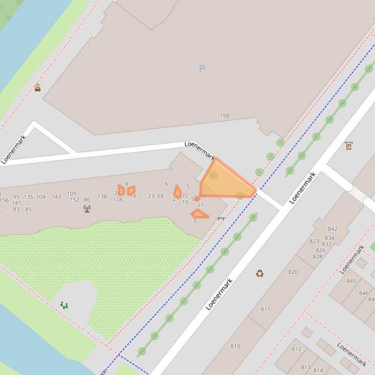 Kaart van postcodegebied 1025SH.