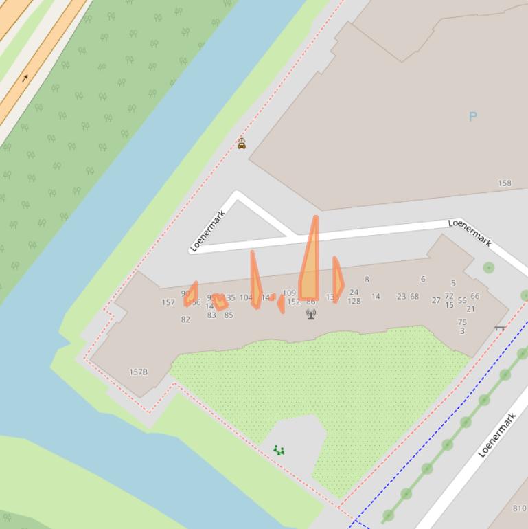 Kaart van postcodegebied 1025SL.