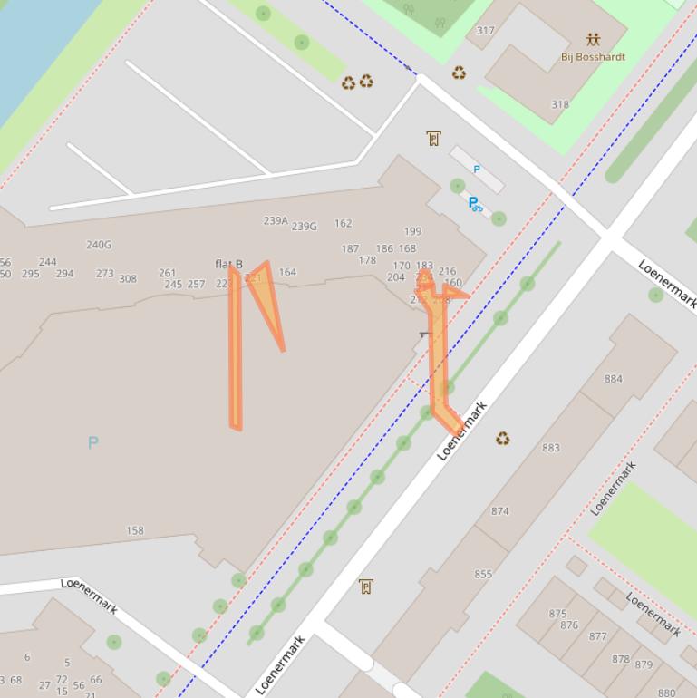 Kaart van postcodegebied 1025SW.