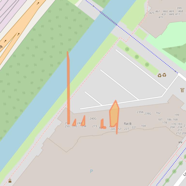 Kaart van postcodegebied 1025SZ.