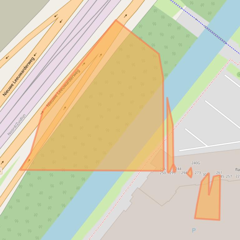 Kaart van postcodegebied 1025TA.