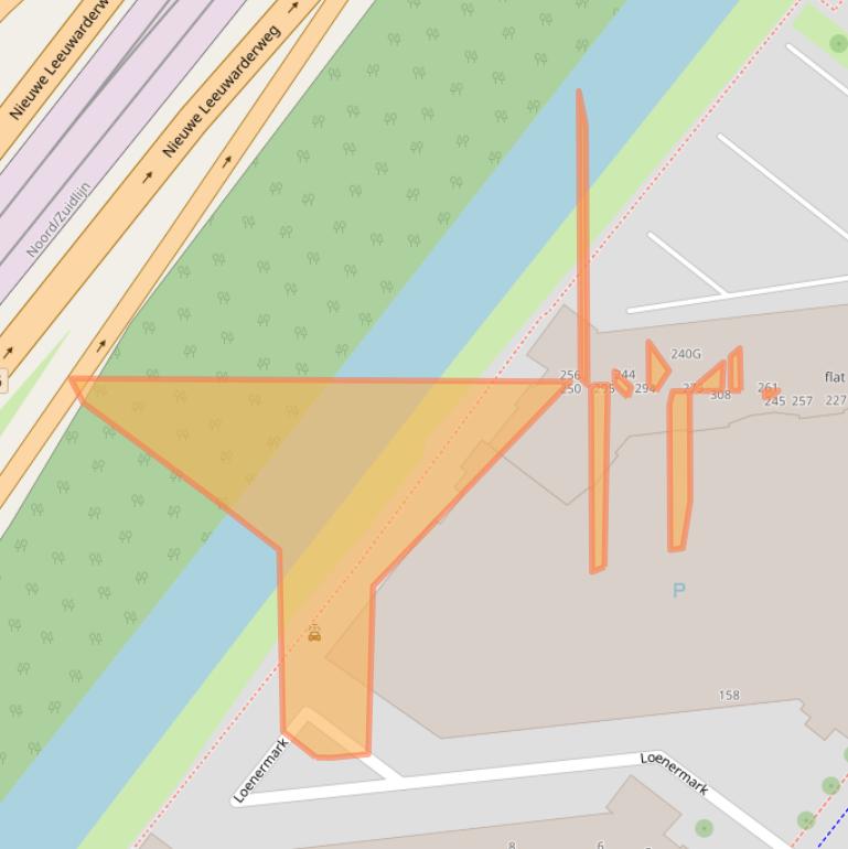 Kaart van postcodegebied 1025TB.
