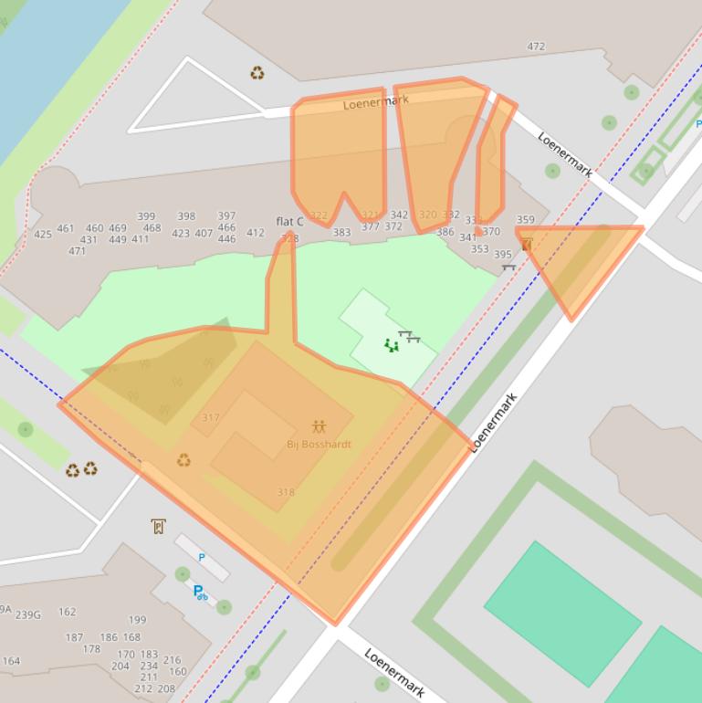 Kaart van postcodegebied 1025TD.