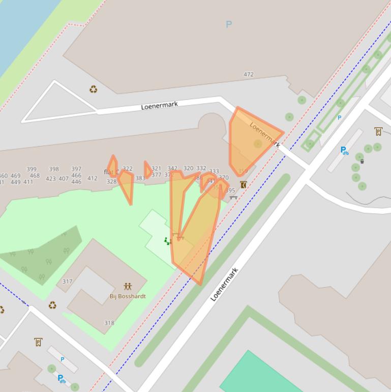 Kaart van postcodegebied 1025TG.