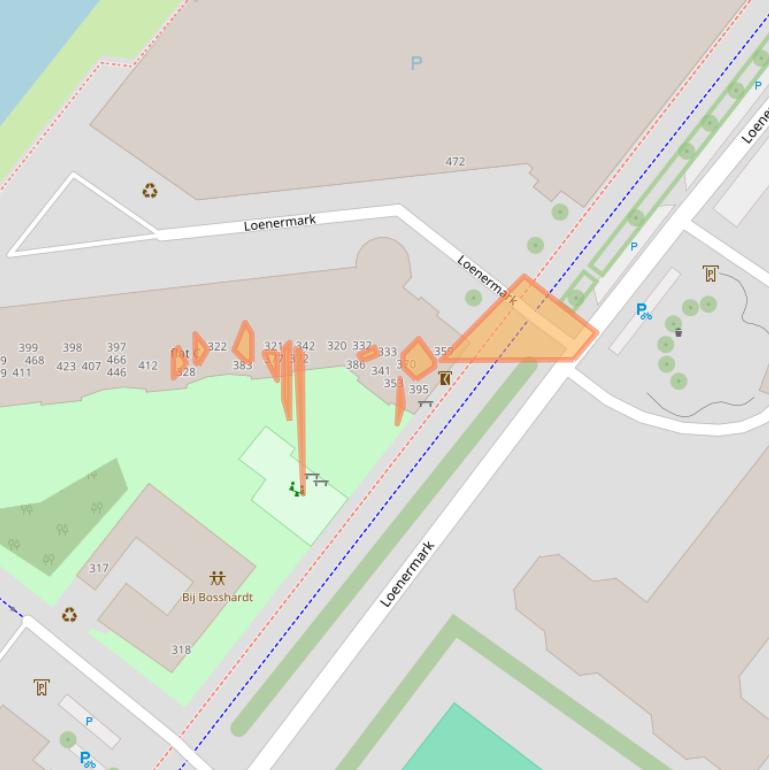 Kaart van postcodegebied 1025TH.