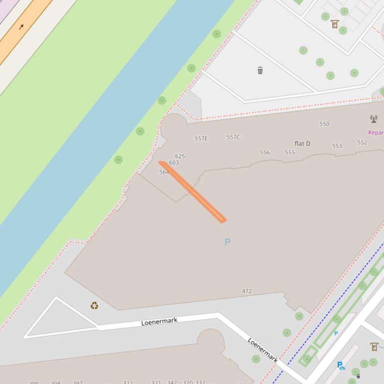 Kaart van postcodegebied 1025TZ.