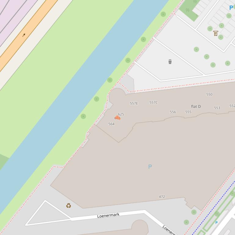 Kaart van postcodegebied 1025VB.