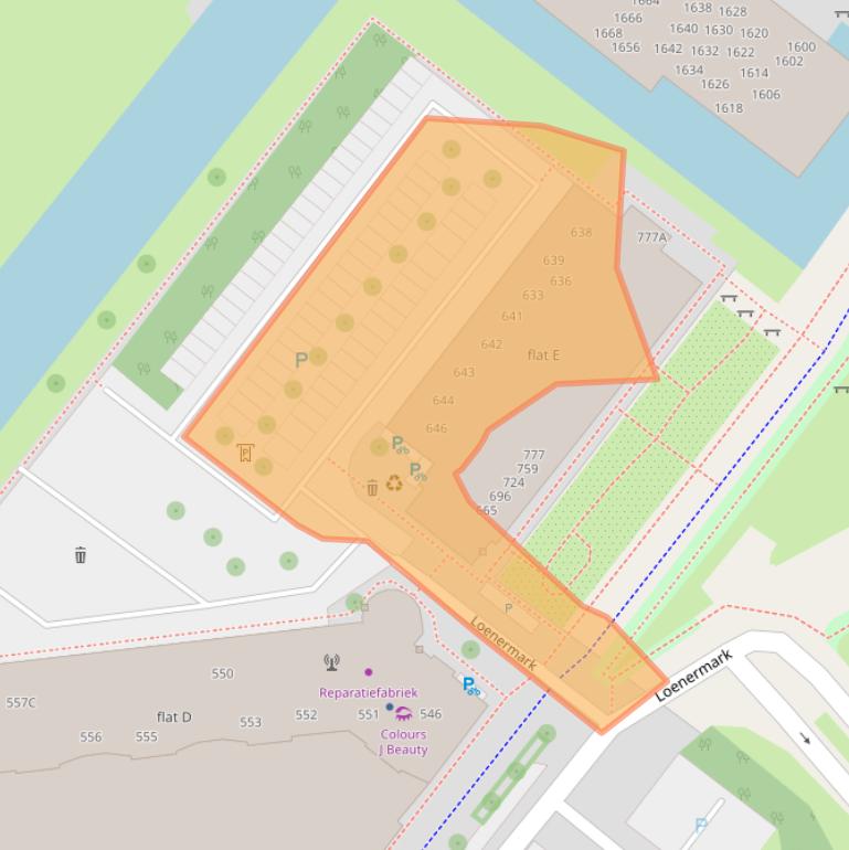 Kaart van postcodegebied 1025VD.