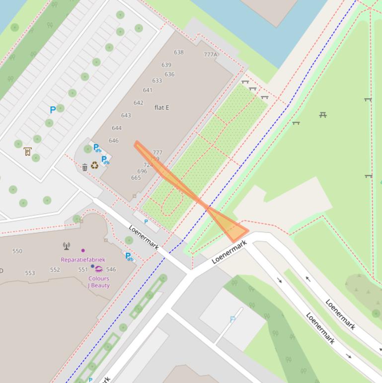 Kaart van postcodegebied 1025VL.