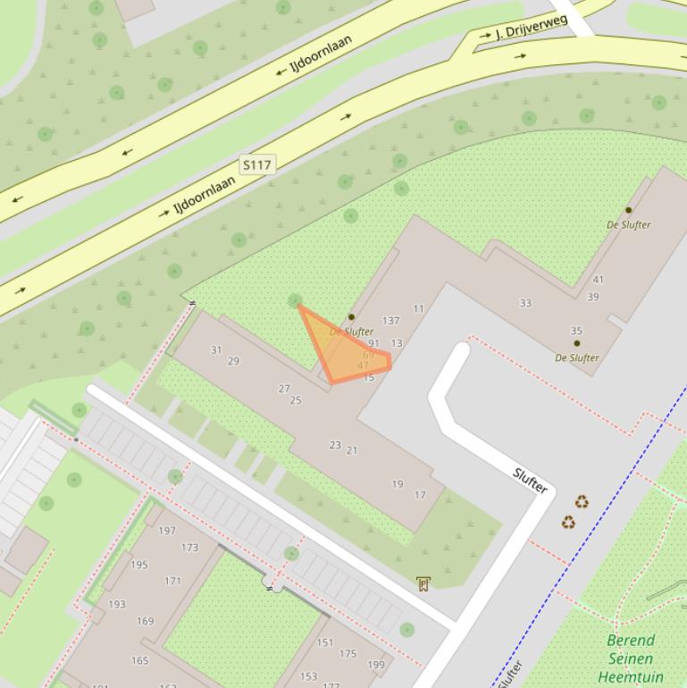 Kaart van postcodegebied 1025VW.