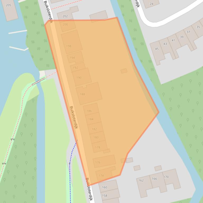 Kaart van postcodegebied 1025WC.