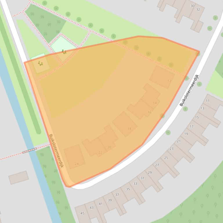Kaart van postcodegebied 1025WJ.