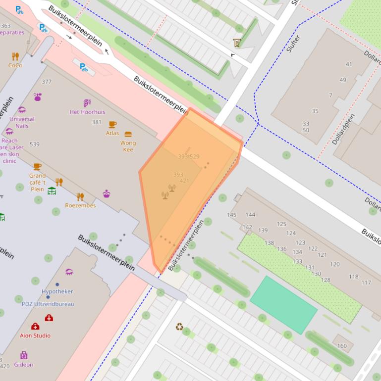 Kaart van postcodegebied 1025WR.