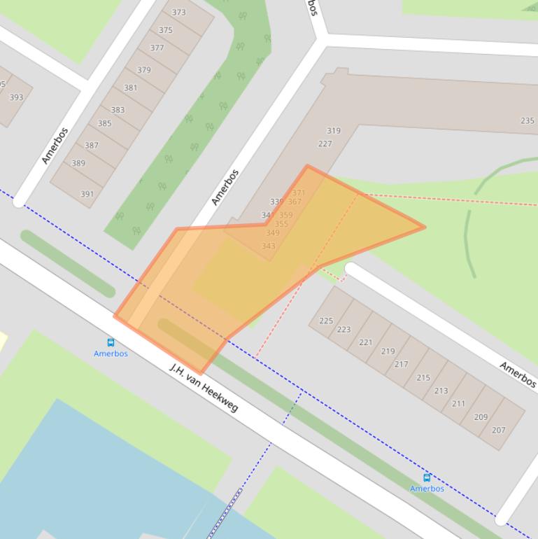 Kaart van postcodegebied 1025ZG.