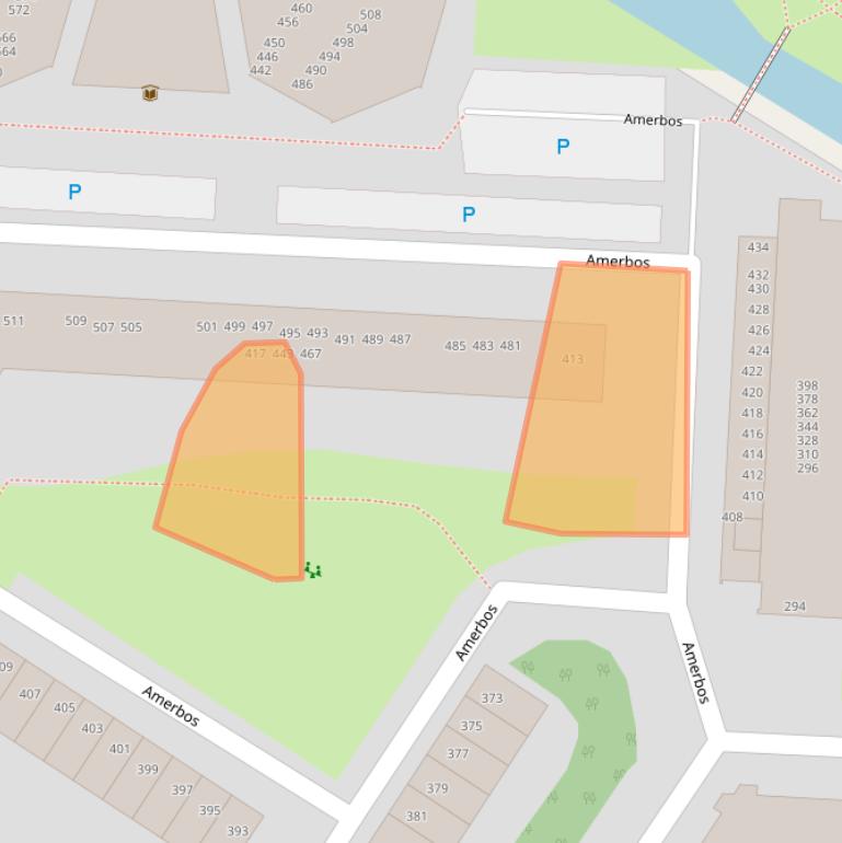 Kaart van postcodegebied 1025ZJ.