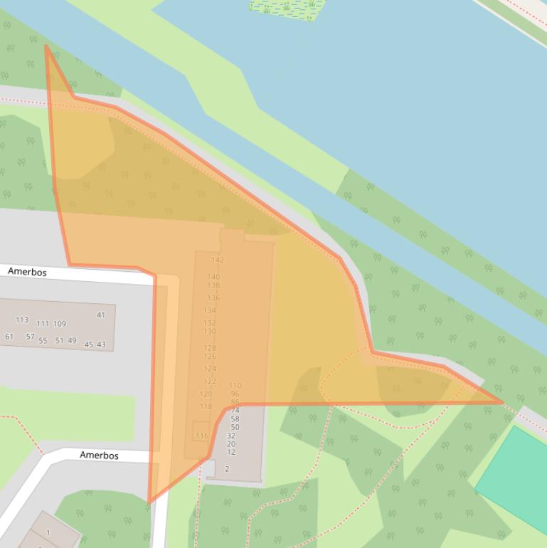 Kaart van postcodegebied 1025ZP.