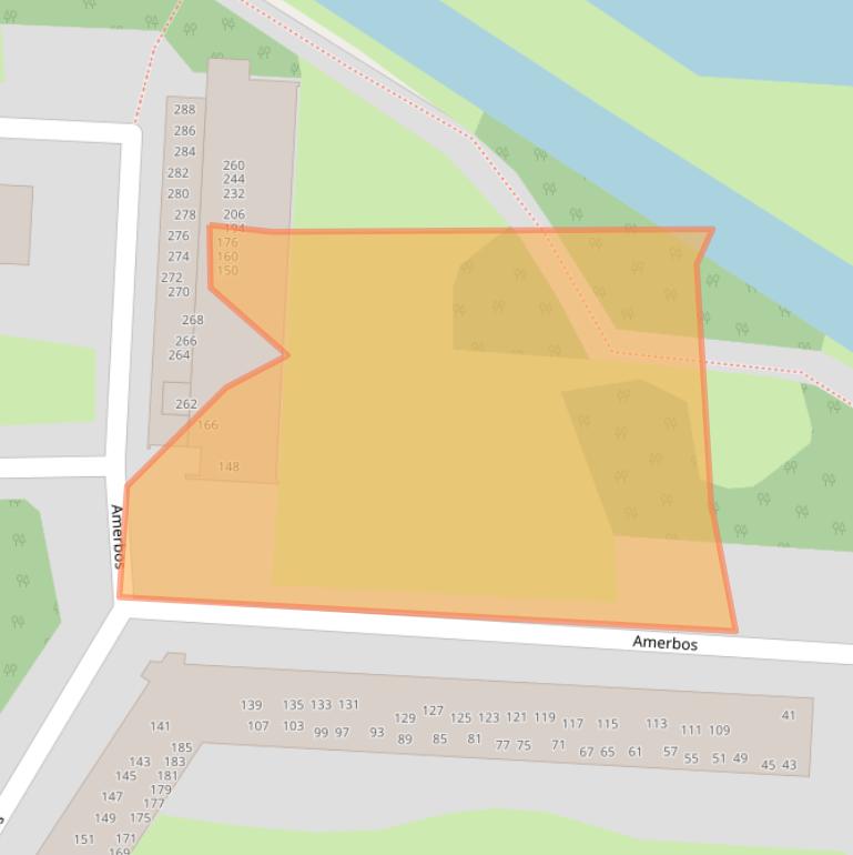 Kaart van postcodegebied 1025ZR.