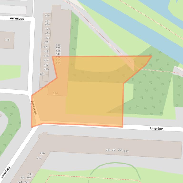 Kaart van postcodegebied 1025ZV.