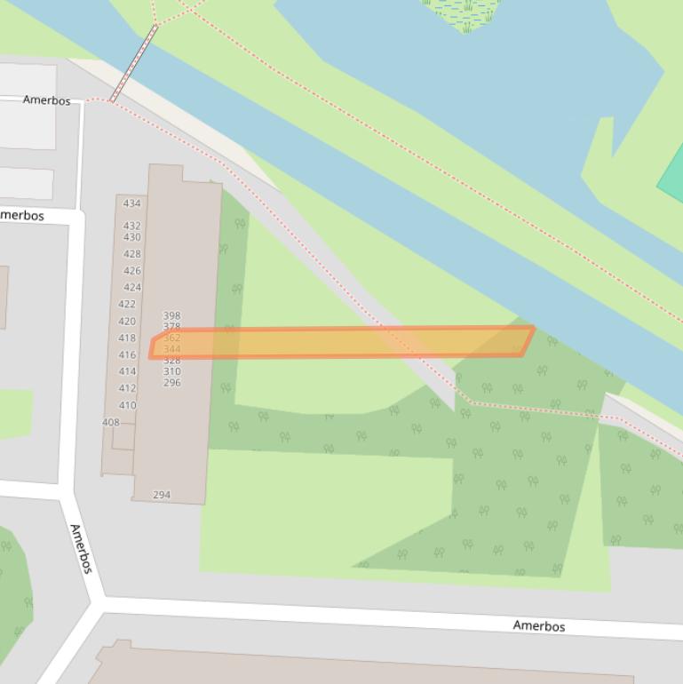 Kaart van postcodegebied 1025ZW.