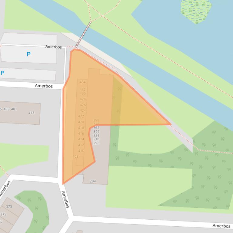 Kaart van postcodegebied 1025ZX.