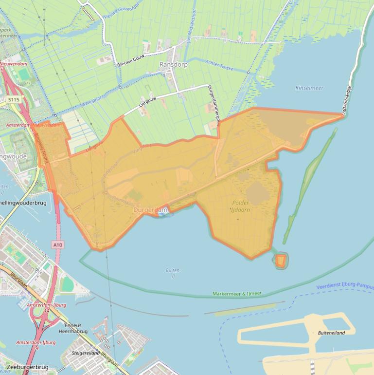 Kaart van postcodegebied 1026.