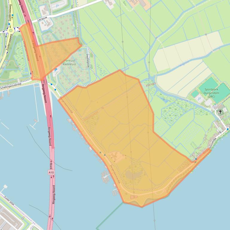 Kaart van postcodegebied 1026BX.