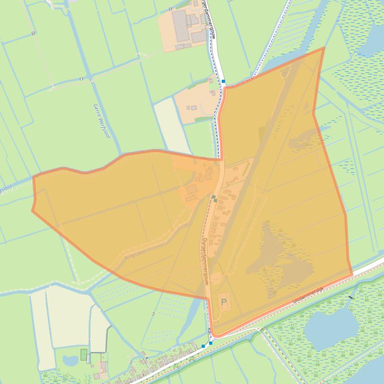 Kaart van postcodegebied 1026CN.