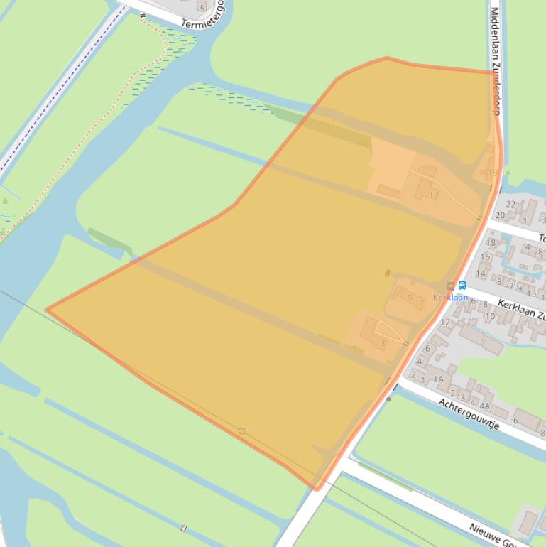 Kaart van postcodegebied 1027AR.